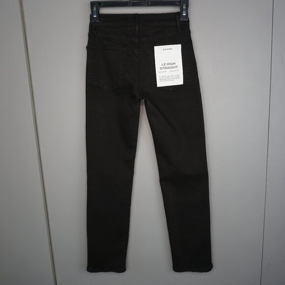 New Frame Denim Le High Straight Leg Jeans in Film Noir size 24 - Picture 4 of 16